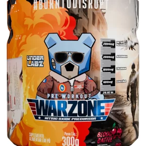 Warzone Under Labz Beta Alanina Taurina Cafeína Sabor Blood Battle 300g